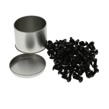 12-24 Rack Screws, Black 100-Pack