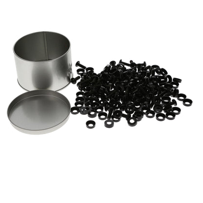 12-24 Rack Screws and Washers, Black 100-Pack