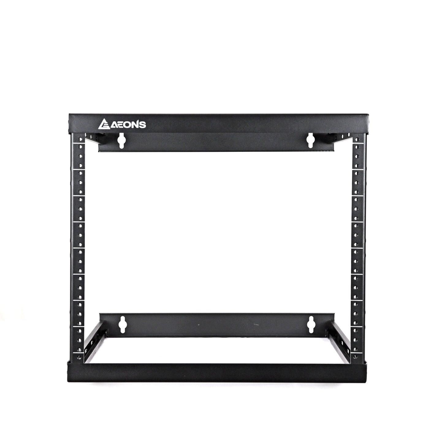 8U 2-Post Wall Mount Open Frame, 18'" Depth Flat  Box