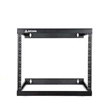 8U 2-Post Wall Mount Open Frame, 18'" Depth Flat  Box