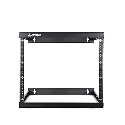 8U 2-Post Wall Mount Open Frame, 18'" Depth Flat  Box