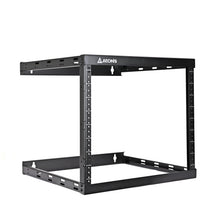 8U 2-Post Wall Mount Open Frame, 18'" Depth Flat  Box