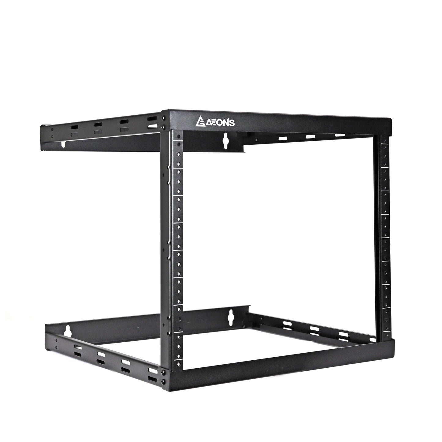 8U 2-Post Wall Mount Open Frame, 18'" Depth Flat  Box