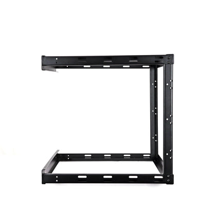 8U 2-Post Wall Mount Open Frame, 18'" Depth Flat  Box