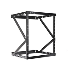 12U 2-Post Wall Mount Open Frame, 18"  Depth Flat Box