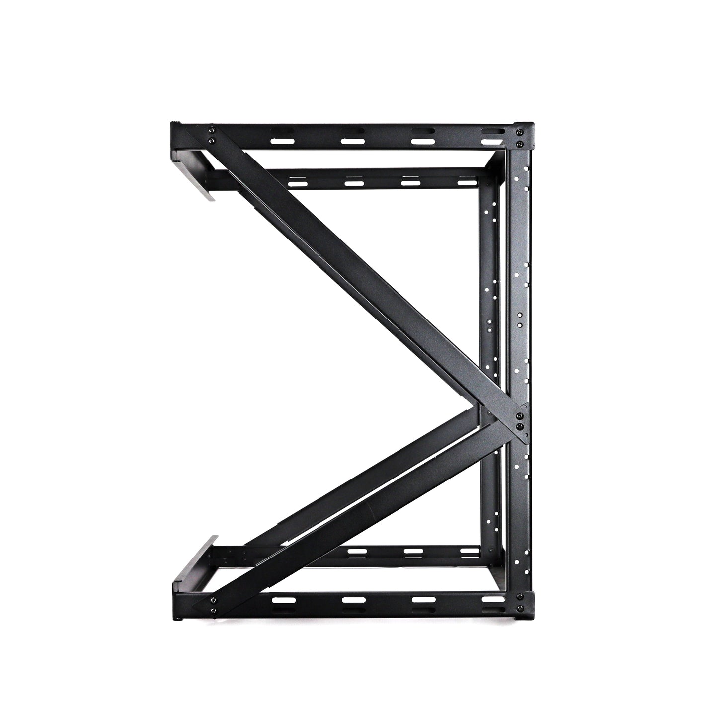 12U 2-Post Wall Mount Open Frame, 18"  Depth Flat Box