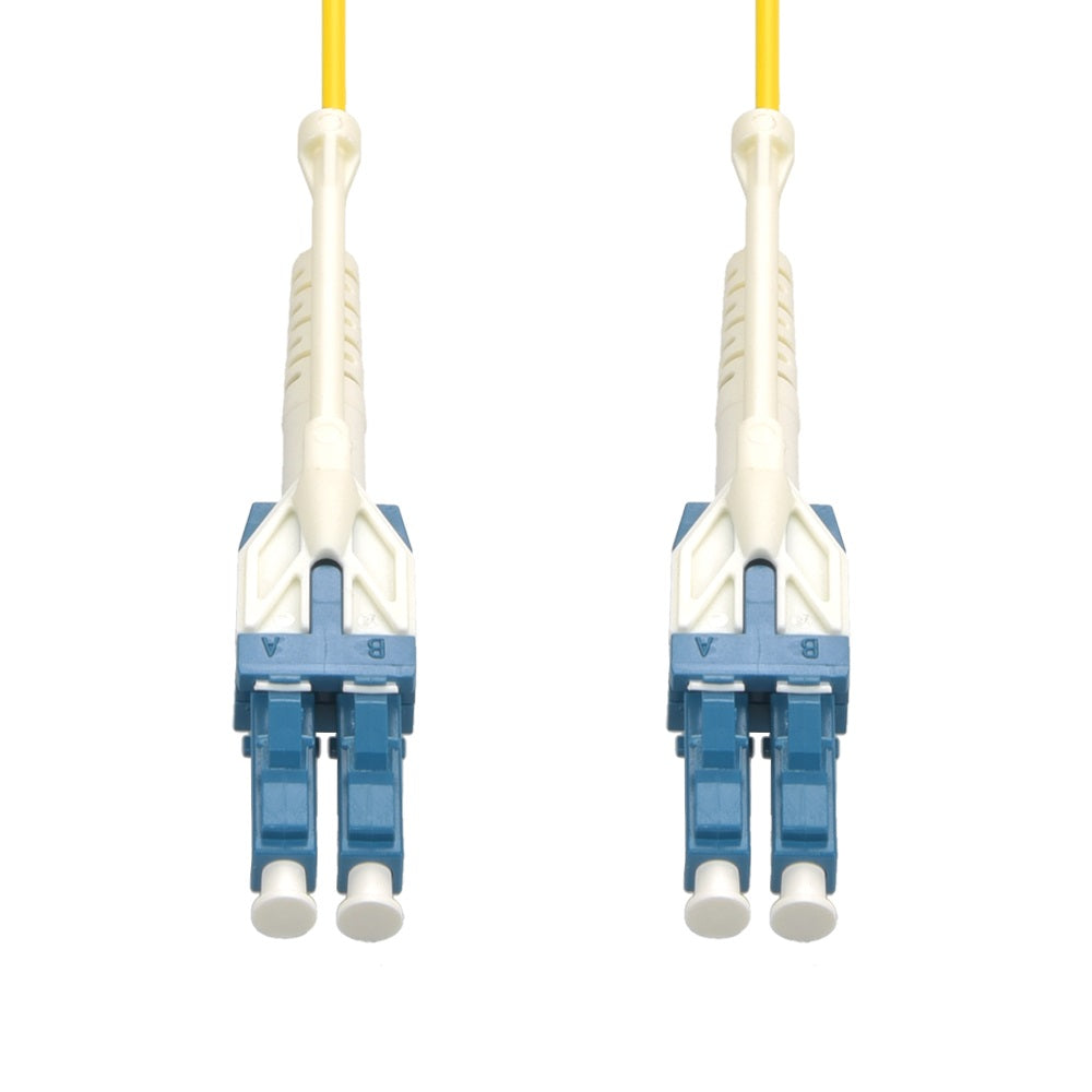 1m Uniboot LC/UPC LC/UPC Singlemode Duplex Fiber Optic Patch Cable with Pull Push Tab