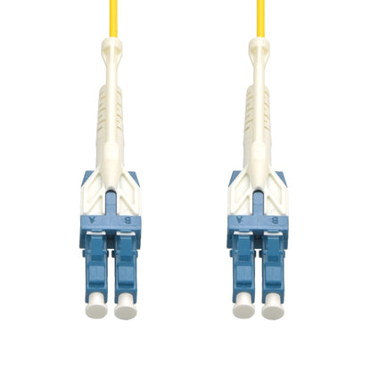 1m Uniboot LC/UPC LC/UPC Singlemode Duplex Fiber Optic Patch Cable with Pull Push Tab