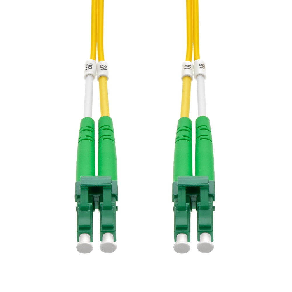 1m LC/APC LC/APC Singlemode Duplex OFNR 2.0mm Fiber Optic Patch Cable