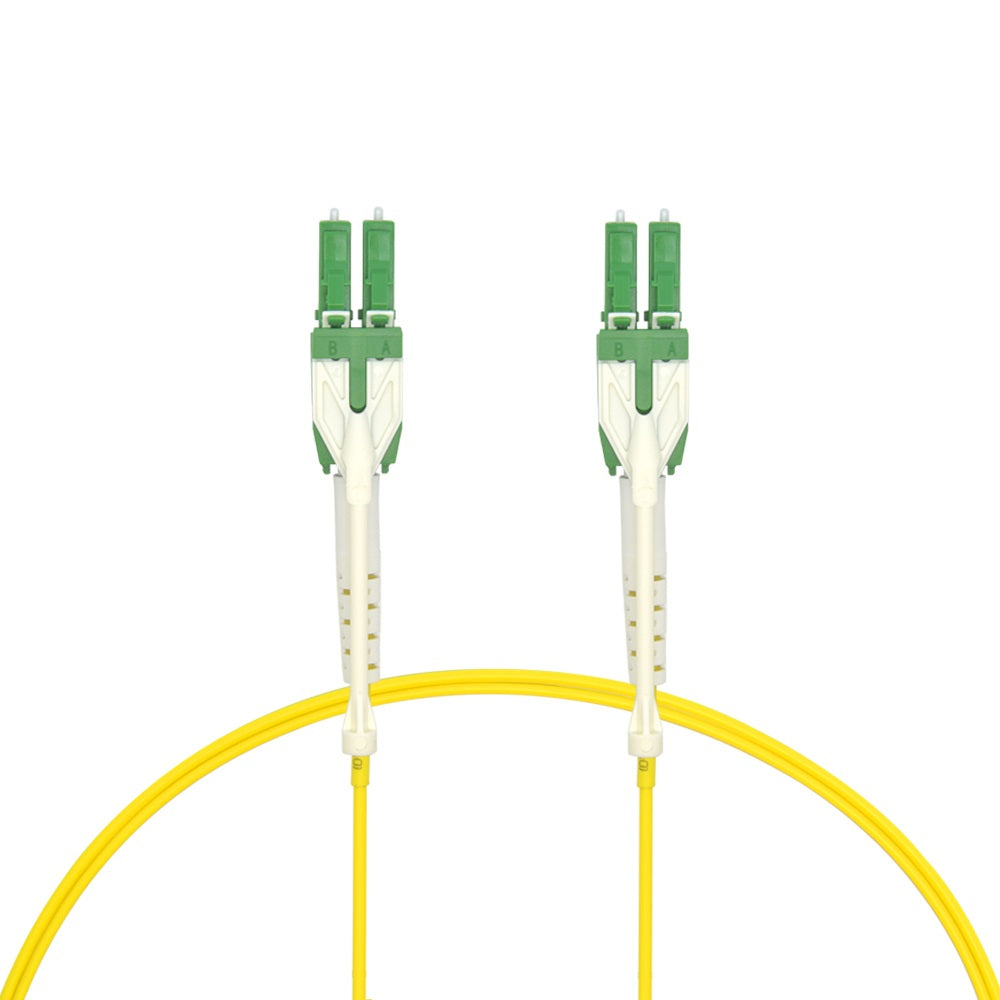 10m Uniboot LC/APC LC/APC Singlemode Duplex OFNR Fiber Optic Patch Cable
