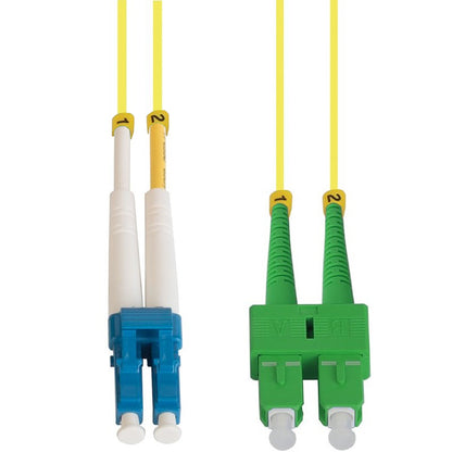 5m LC/UPC-SC/APC Singlemode Duplex OFNR 2.0mm Fiber Optic Patch Cable