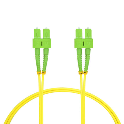 15m SC/APC-SC/APC Singlemode Duplex OFNR 2.0mm Fiber Optic Patch Cable
