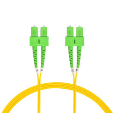 1m SC/APC-SC/APC Singlemode Duplex OFNR 2.0mm Fiber Optic Patch Cable