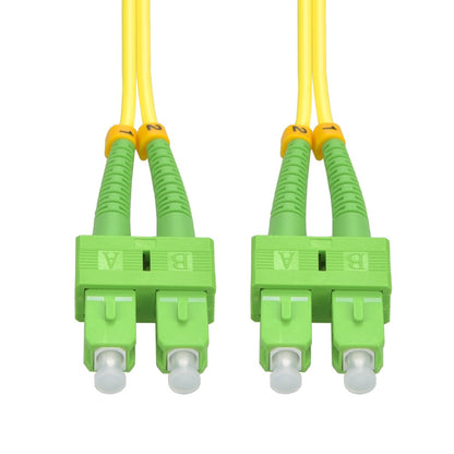 15m SC/APC-SC/APC Singlemode Duplex OFNR 2.0mm Fiber Optic Patch Cable