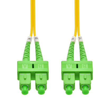 1m SC/APC-SC/APC Singlemode Duplex OFNR 2.0mm Fiber Optic Patch Cable