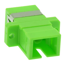SC/APC Singlemode Simplex Fiber Optic Coupler with Flange, Green
