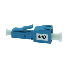 LC/UPC SM Attenuator F-M 4dB Plastic Blue