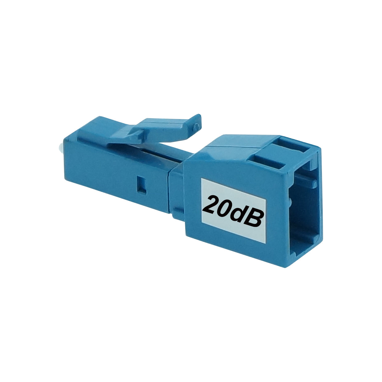LC/UPC SM Attenuator F-M 20dB Plastic Blue