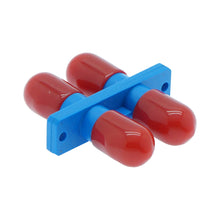 ST SM DX with flange Adapter, Blue Color, Plastic