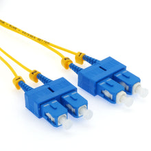 2m SC/UPC-SC/UPC Singlemode Duplex 1.6mm Slim Fiber Optic Patch Cable with Short Boot