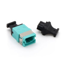 MPO Multimode OM3/OM4 Adapter Key-Up/Key-Down without Flange Aqua
