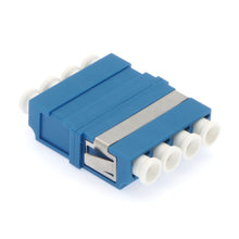 LC/UPC Singlemode Quad Adapter without Flange Blue