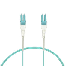 2m Uniboot LC/UPC-LC/UPC OM3 Multimode Duplex Aqua Fiber Optic Patch Cable Standard