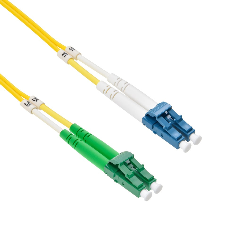 2m LC/UPC-LC/APC Singlemode Duplex OFNR 2.0mm Fiber Optic Patch Cable