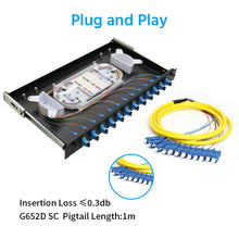 12 Port (SC) Slide Rack Mount ODF Fiber Optical Patch Panel,