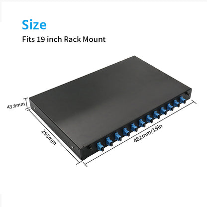 12 Port (SC) Slide Rack Mount ODF Fiber Optical Patch Panel,