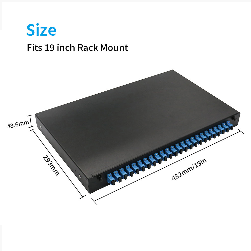 24 Port (SC) Slide Rack Mount ODF Fiber Optical Patch Panel