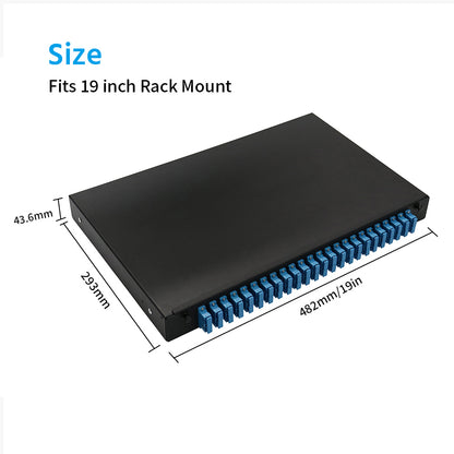 48 Port (SC) Slide Rack Mount ODF Fiber Optical Patch Panel