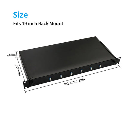 12 Port (LC) Slide Rack Mount ODF Fiber Optical Patch Panel