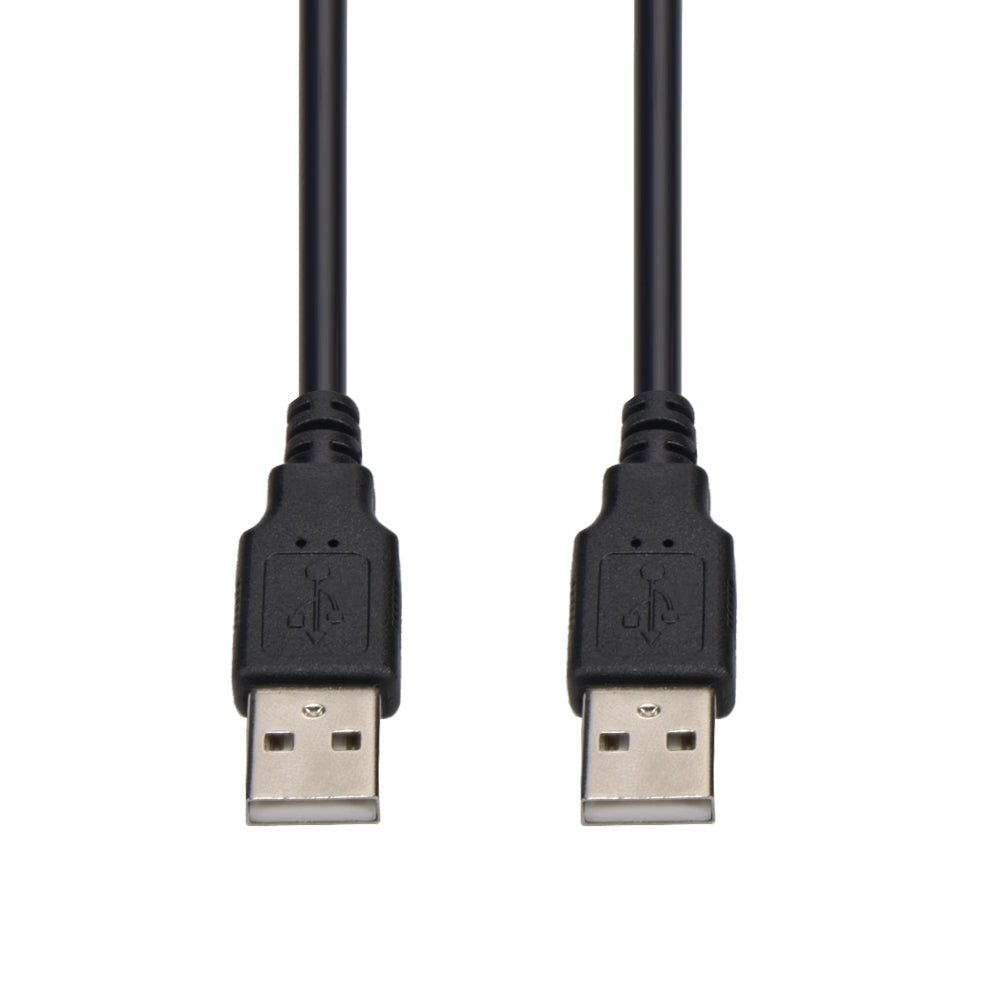 10Ft A-Male to A-Male USB2.0 Cable Black