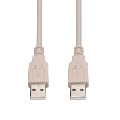 10Ft A-Male to A-Male USB2.0 Cable Ivory