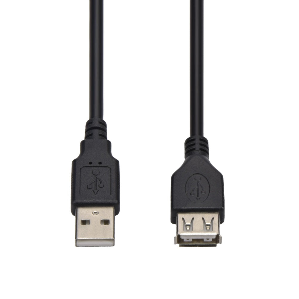 6Ft A-Male to A-Female USB2.0 Extension Cable Black