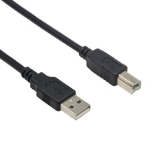 15Ft A-Male to B-Male USB2.0 Cable Black