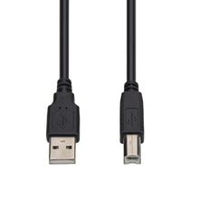 15Ft A-Male to B-Male USB2.0 Cable Black