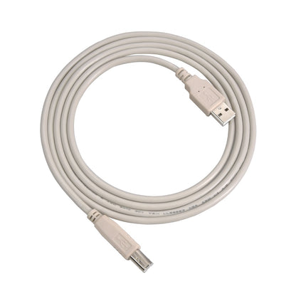 10Ft A-Male to B-Male USB2.0 Cable Ivory