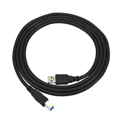 3Ft USB3.0 A-Male to B-Male Black