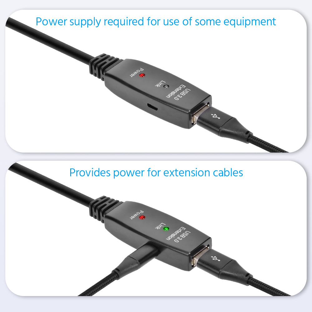 50FT USB3.0 Active ExtensionRepeater A-Male/Female  cable