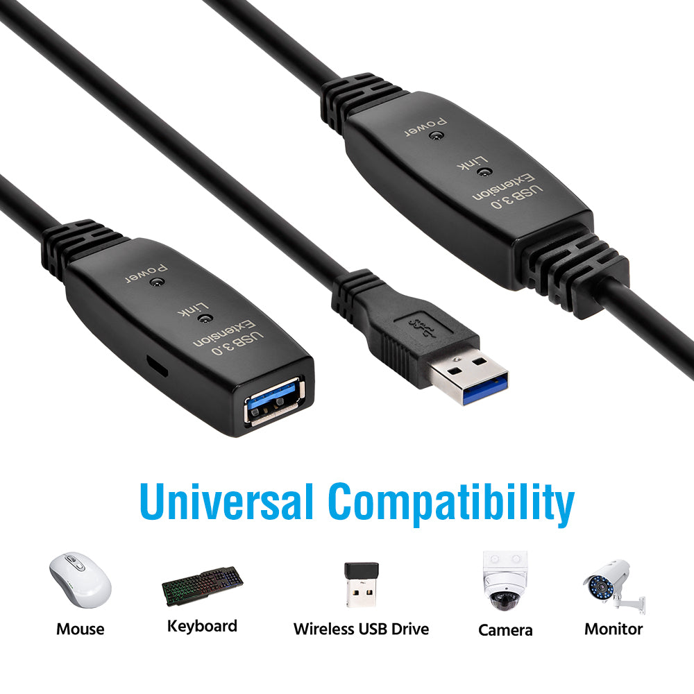 65FT USB3.0 Active ExtensionRepeater A-Male/Female  cable