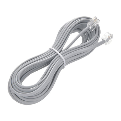 25Ft RJ11 (6P4C) Modular telephone Cable Straight