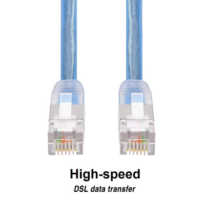 7Ft RJ11 Shielded Modem Cable for DSL Internet