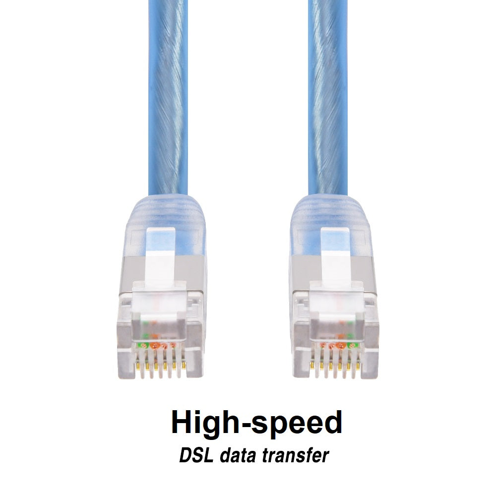 25Ft RJ11 Shielded Modem Cable for DSL Internet