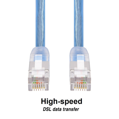 25Ft RJ11 Shielded Modem Cable for DSL Internet