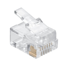 RJ12 (6P6C) Plug for Stranded Flat Wire 100pk