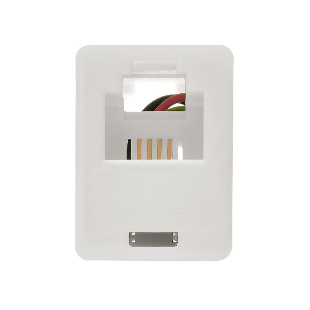 RJ11 Modular Inline Coupler Straight, White