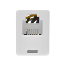 RJ12 Modular Inline Coupler Straight, White