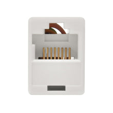 RJ45 Modular Inline Coupler Straight, White